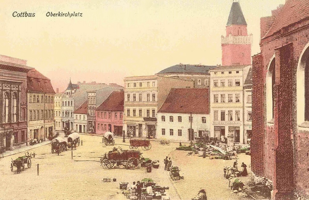 Cottbus - Oberkirchplatz (ca. 1908).jpg