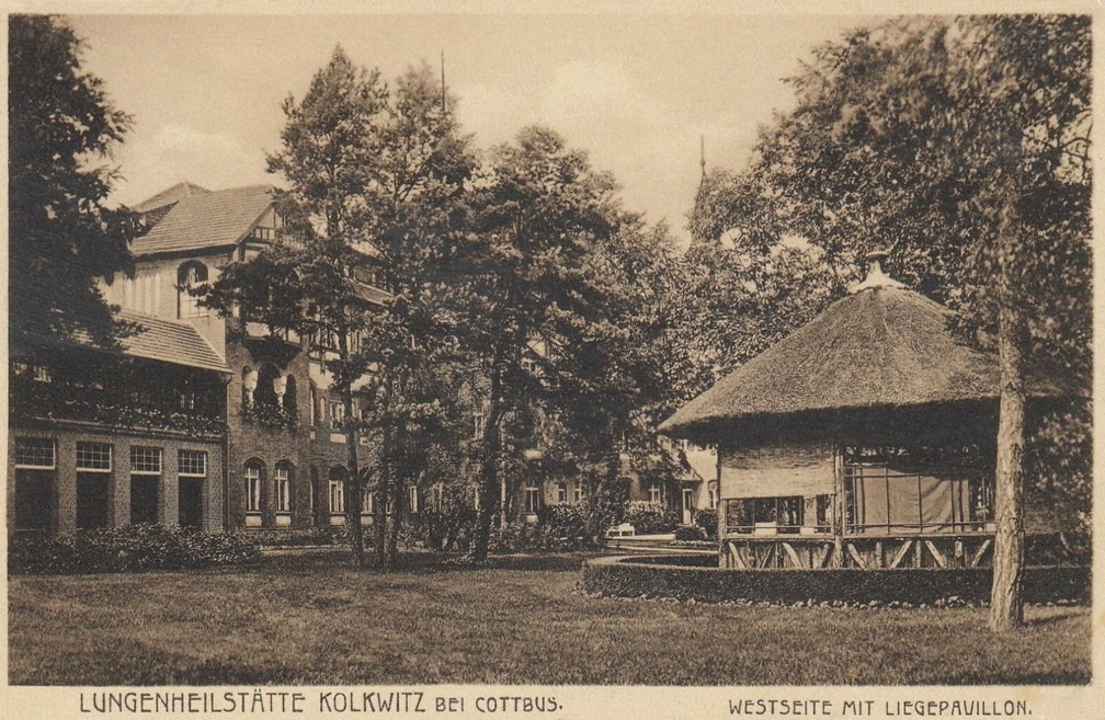 Lungenheilstätte Kolkwitz bei Cottbus (gelaufen 1928)