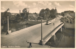 0000004 - AK Cottbus - Sandower Brücke (1948) (Nr. 235 Verlag Hans Anders, Berlin C2)